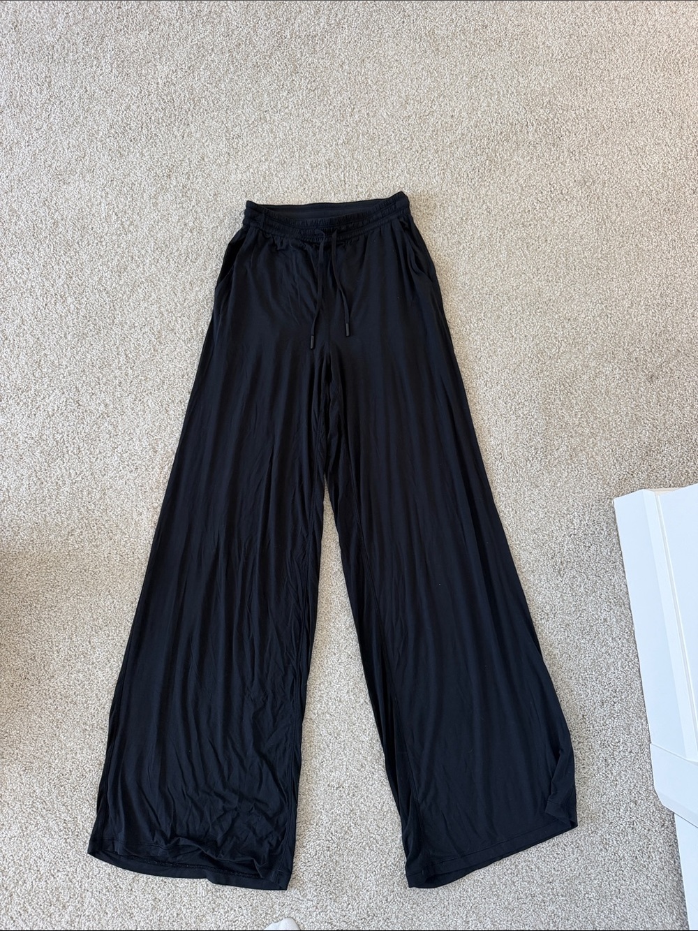 Wide Leg lululemon Black Drawstring Women's Pants